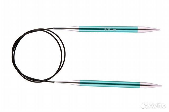 Спицы алюминиевые круговые Zing KnitPro, 60 см, 8