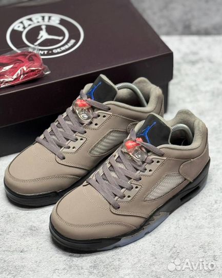 Кроссовки Nike PSG x Air Jordan 5 Low (Арт.21778)