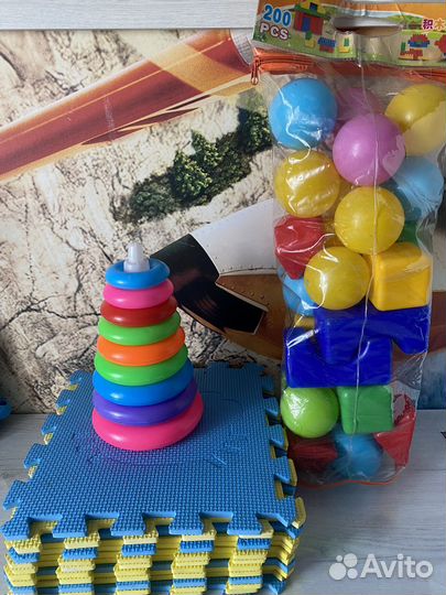 Коврик пазл плюс кубики