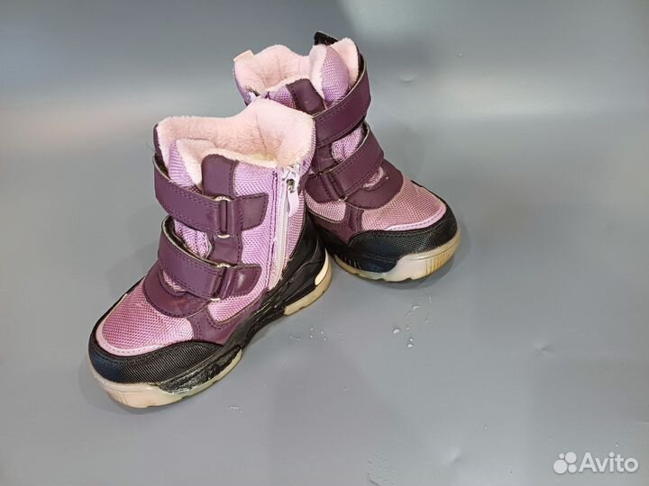 Зимние ботинки 25 размер на девочку