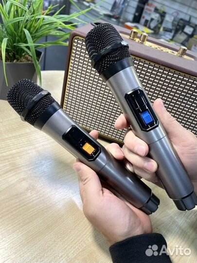 Блютуз колонка с микрофоном (2 шт.)