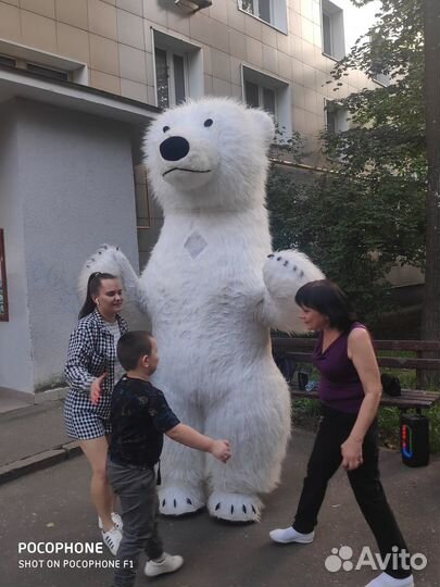 Поздравление от Белого Мишки/Чебурашки