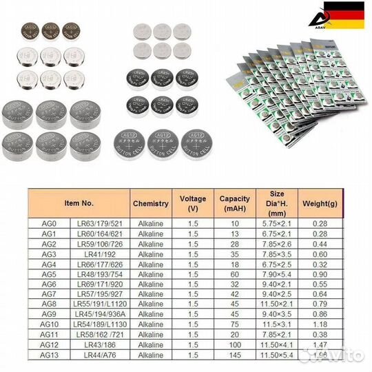 Батарейки для слух. аппаратов /часов/весов и тд