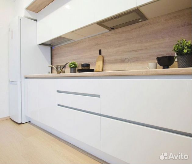 Прямой кухонный гарнитур AGT фасады