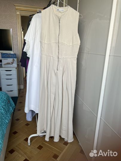 Платье из льна zara новое