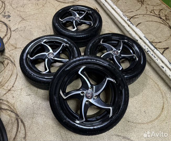Диски NZ 4x98 + резина pirelli 185/55 r15 б/у