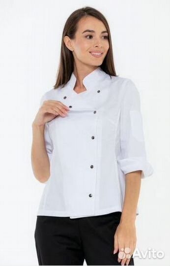 Китель поварской мужской черный оптом