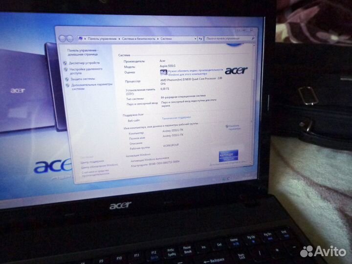 Ноутбук Acer 5551G