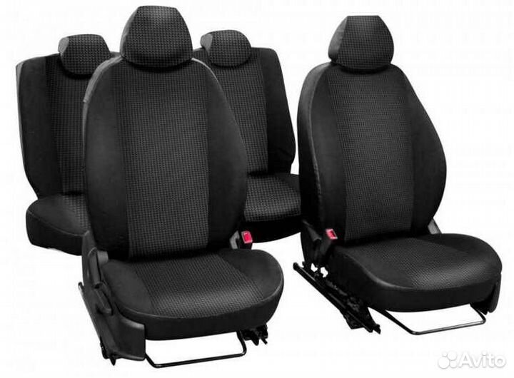 Чехлы сидений УАЗ Пикап дорестайлинг, к-т 5 мест