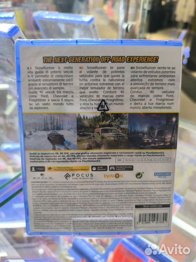 PS5 Snow Runner новый диск русская версия