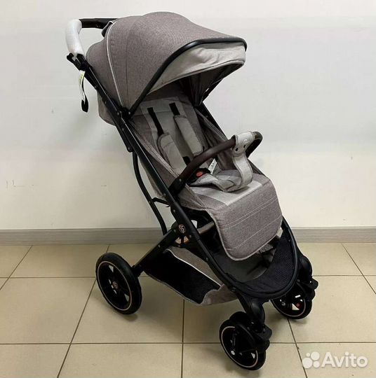 Прогулочная коляска luxmom 609 коричневая