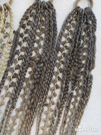 Хвост и Косы на резинке