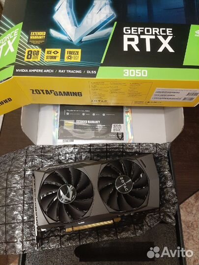 Zotac gaming GeForce RTX 3050 Twin Edge OC 8Gb
