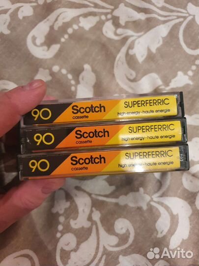 Аудио-кассеты Scotch Superferriс с записью, 70е гг
