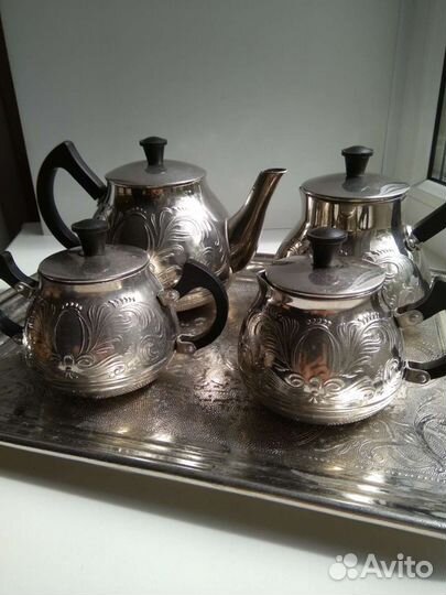 Сервиз чайный кофейный металл