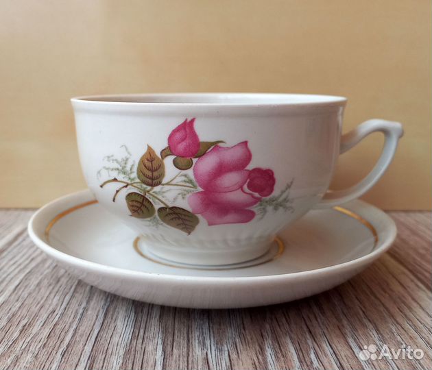 Чайная кофейная пара Лфз Дулево Чайка