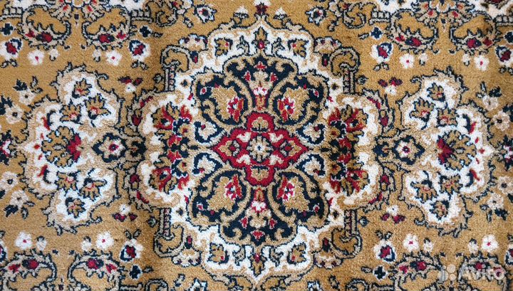 Ковёр 1,4х2м шерсть ГДР Германия этикетка