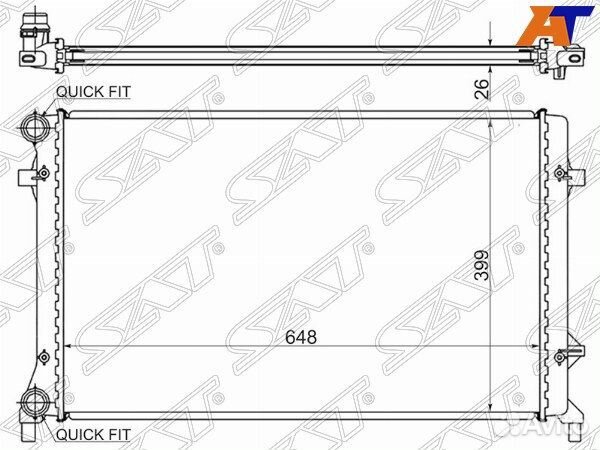 Радиатор volkswagen caddy