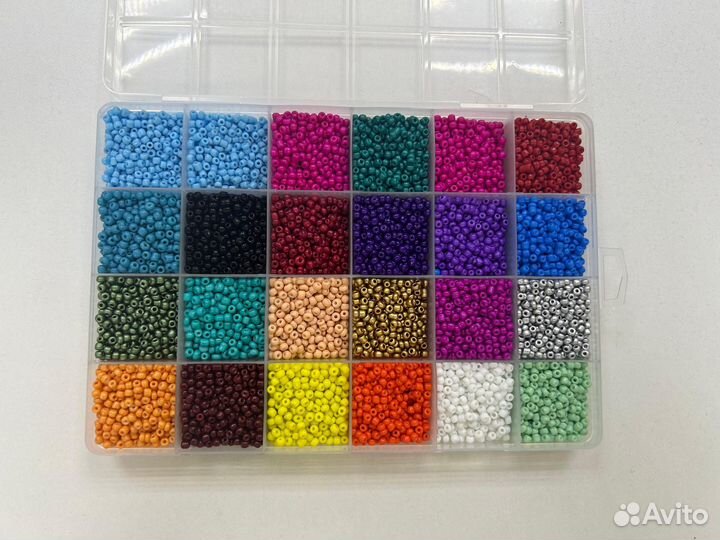 Набор бисера для творчества, 24 цвета