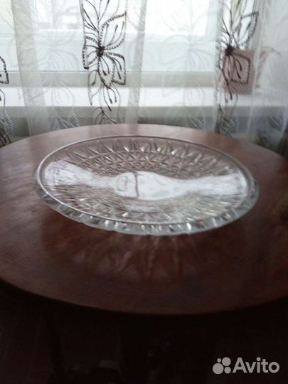 Хрусталь СССР: блюдо, чаша