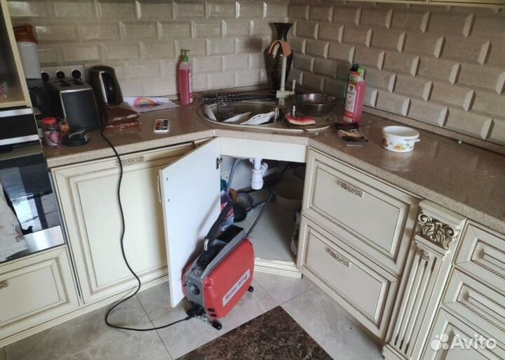 Прочистка промывка канализации скважин отопления