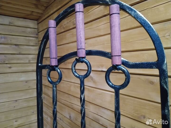 Кованый каминный набор