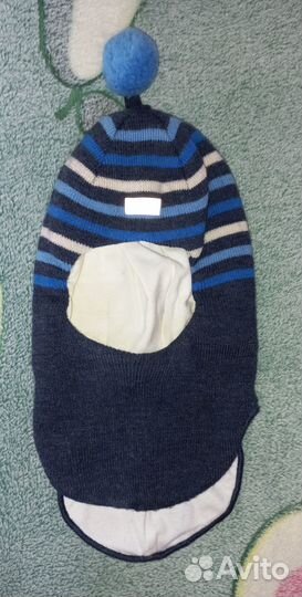 Зимняя шапка шлем для мальчика