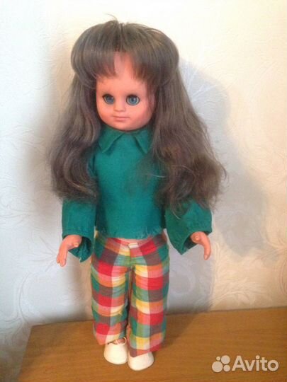 Кукла ГДР с длинными волосами
