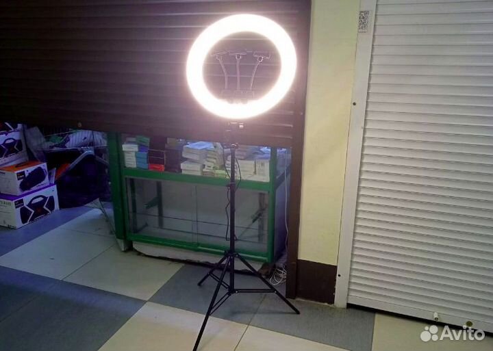 Кольцевая Лампа для Селфи 46 см + Сумка +Штатив 2м