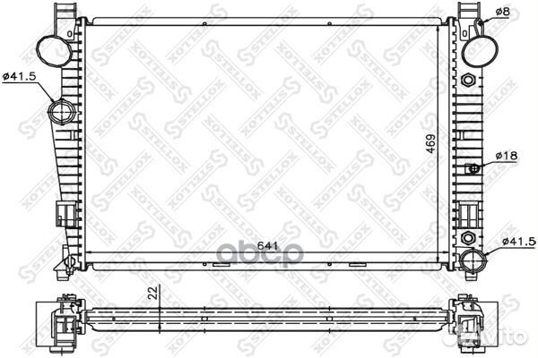 10-25928-SX радиатор системы охлаждения АКПП M