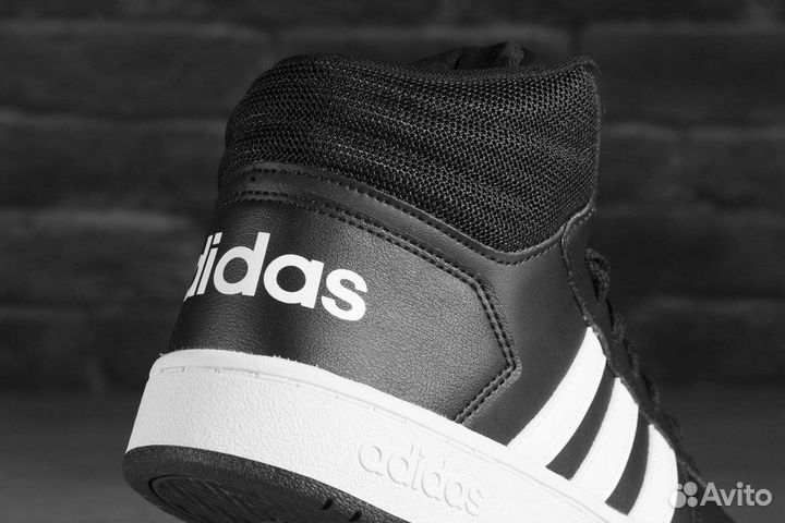 Мужские кеды Adidas hoops 2.0 MID FY8618