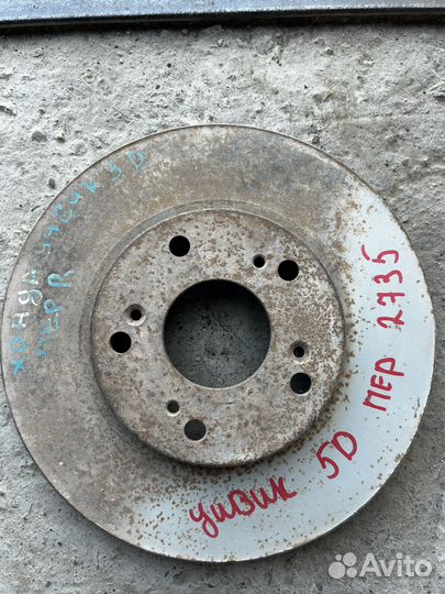 Диск тормозной передний honda civic 5D