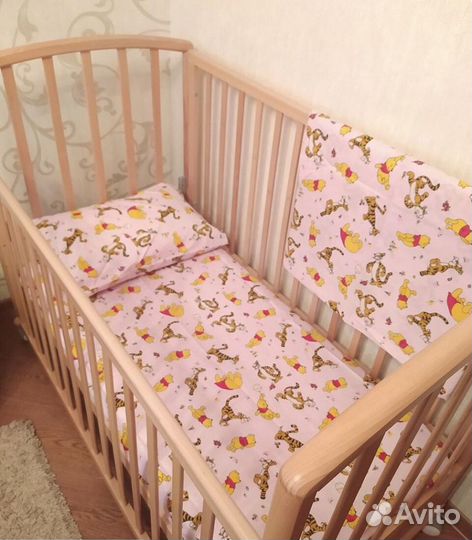 Детское постельное белье, комплект из 3х предметов