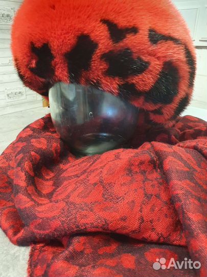 Норковый берет мягкий