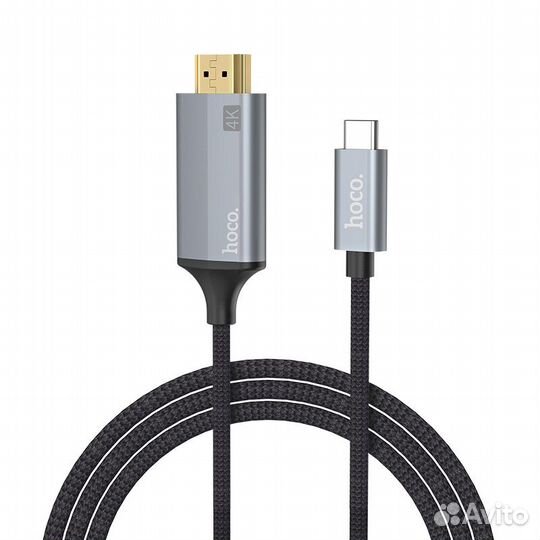 Кабель переходник hdmi - Type-C 4K Hoco UA13 1.8м