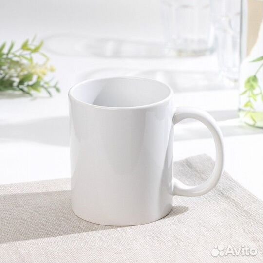 Кружка керамическая Доляна «Классика», 320 мл, цве