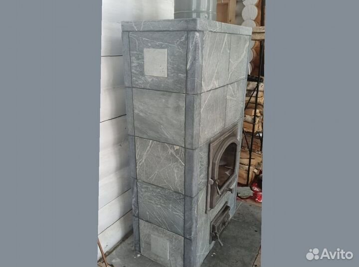 Печь камин теплонакопительная