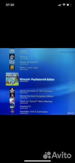 Sony PS3 super slim прошитая (1000гб)