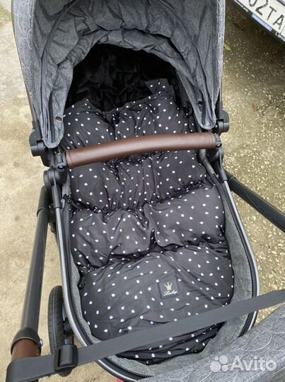 Коляска Люксмам 2 в1 (серая )