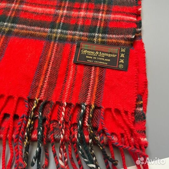Шарф кашемир в клетку Шотландия