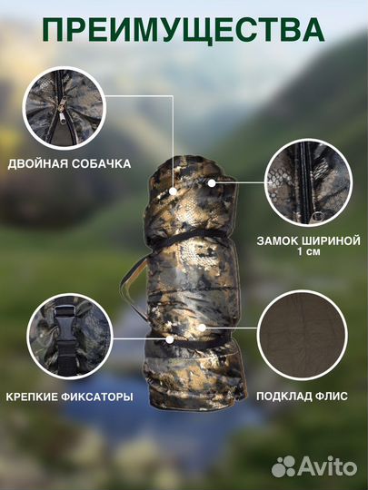 Спальный мешок. Непромокаемый до минус 10