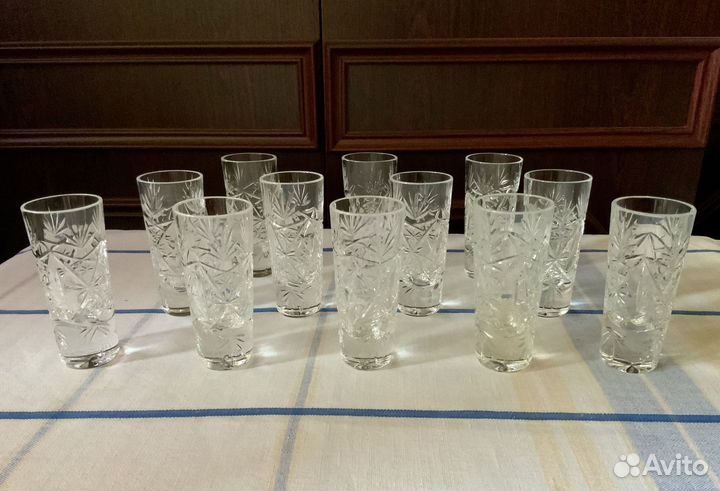 Стопки Рюмка Хрусталь СССР. Винтаж. новые