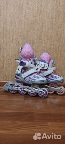 Ролики для девочек р.26-31+защита