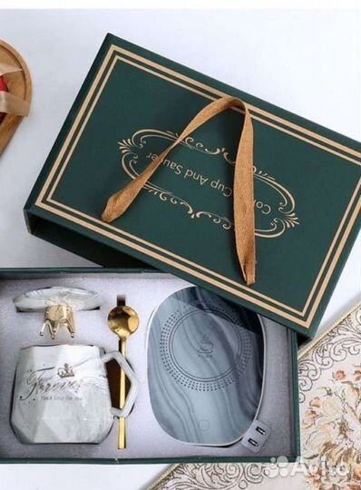 Подарочная кружка с подогревом