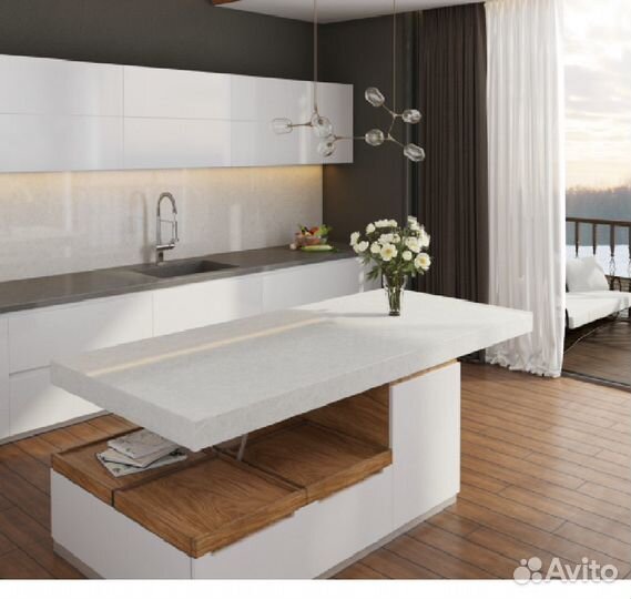 Столешницы для кухни из искусственного камня