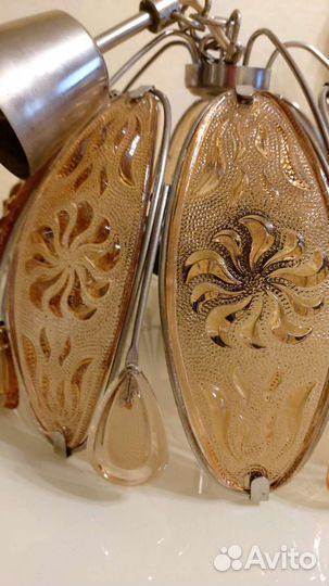 Люстра со стеклянным абажуром СССР