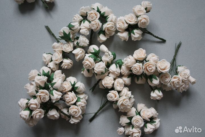 Искусственные цветы для декора фоамиран