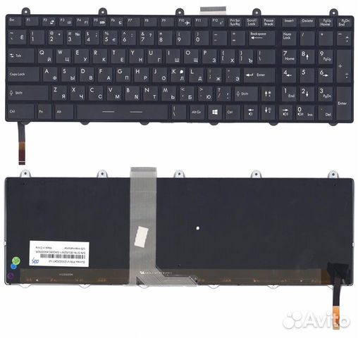 Клавиатура для MSI GE60 GE70 GT70 с подсветкой чер