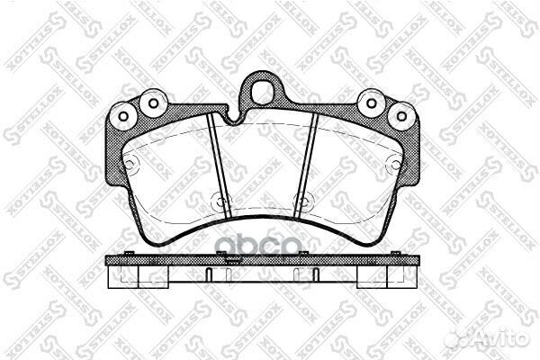 Колодки дисковые VW Touareg 2.5TDi/3.2i V6/4.2i