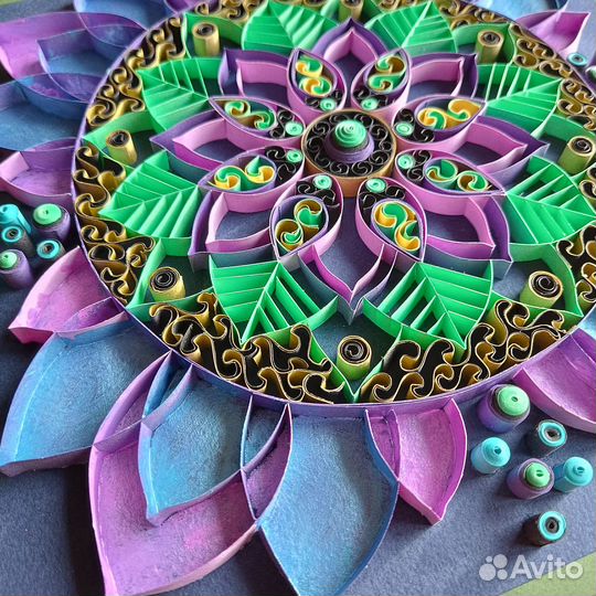 Декоративное панно в технике квиллинг